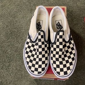 VANS Checkerboard Classic Slip Ons